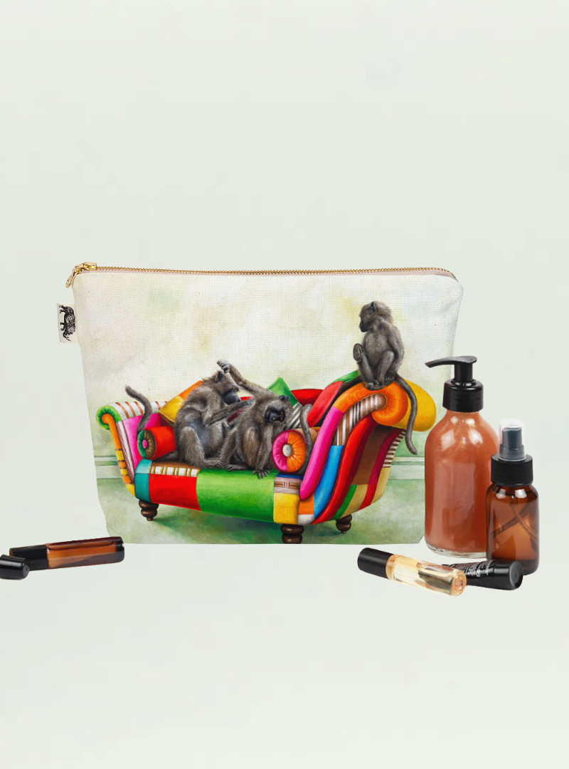 Baboons at Leisure Toiletry Bag