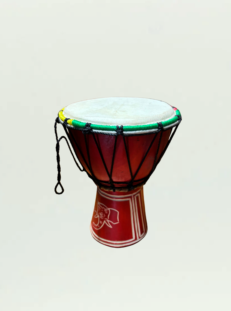 Red Djembe Drum 20cm