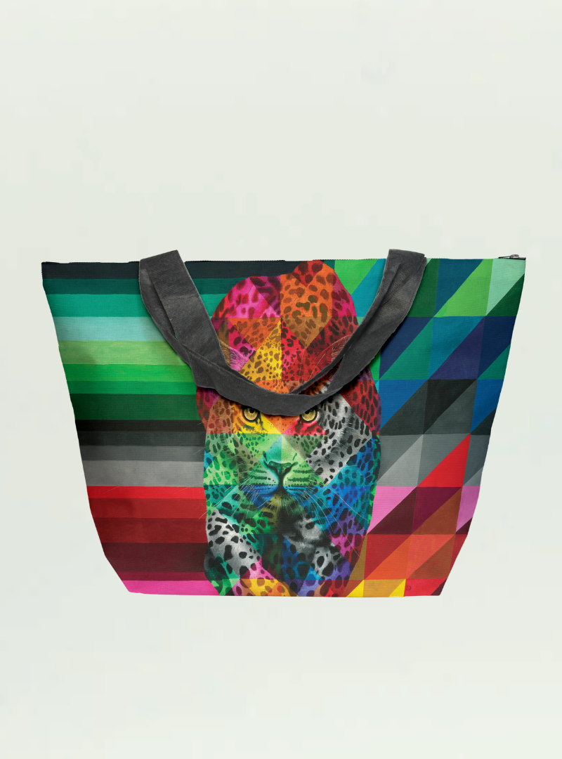 Leopard in Colour Maxi Bag