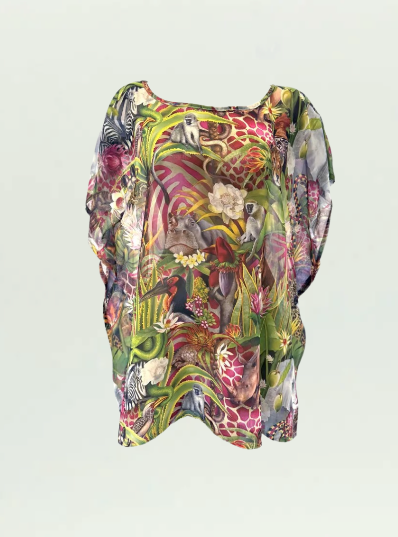 African Jungle Butterfly Top