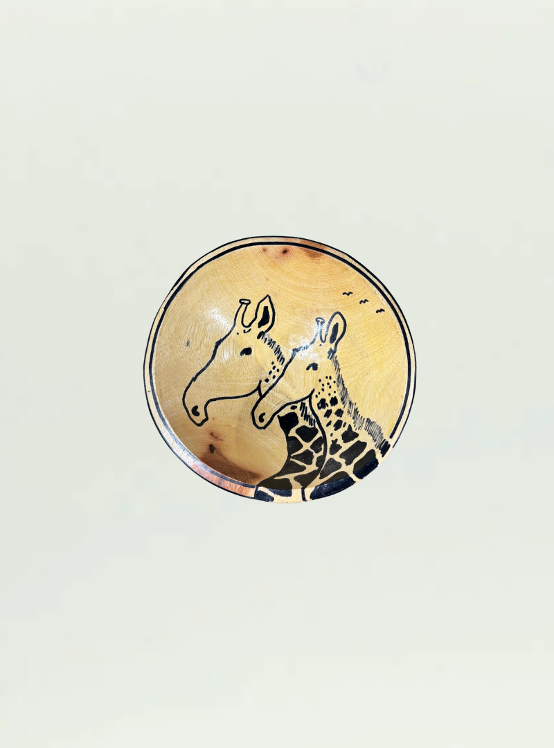 Round Painted Bowl