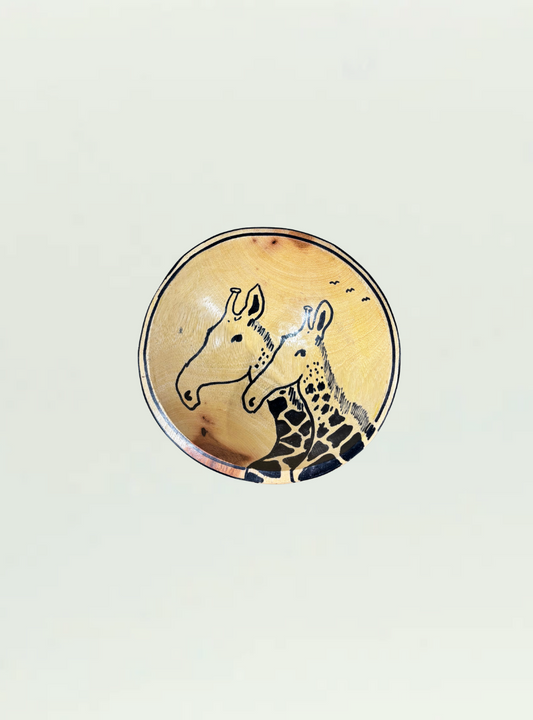 Round Painted Bowl
