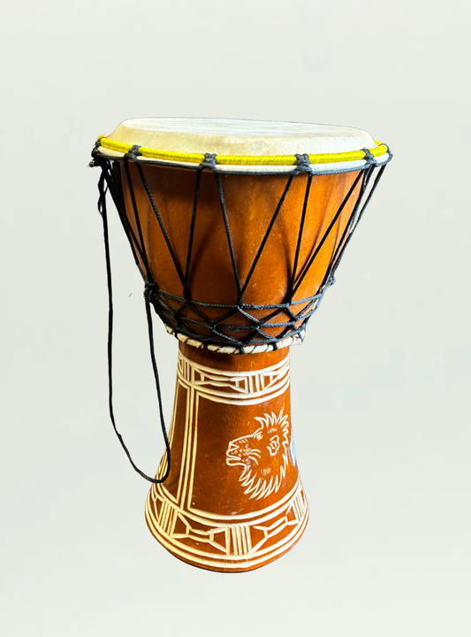 Orange Djembe Drum 35cm