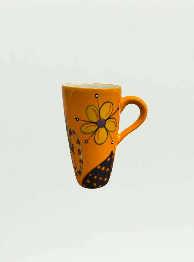 Tall Imibala Cheetah Orange Cup
