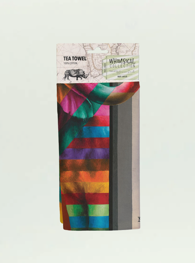 Buffalo in Colour Tea Towel