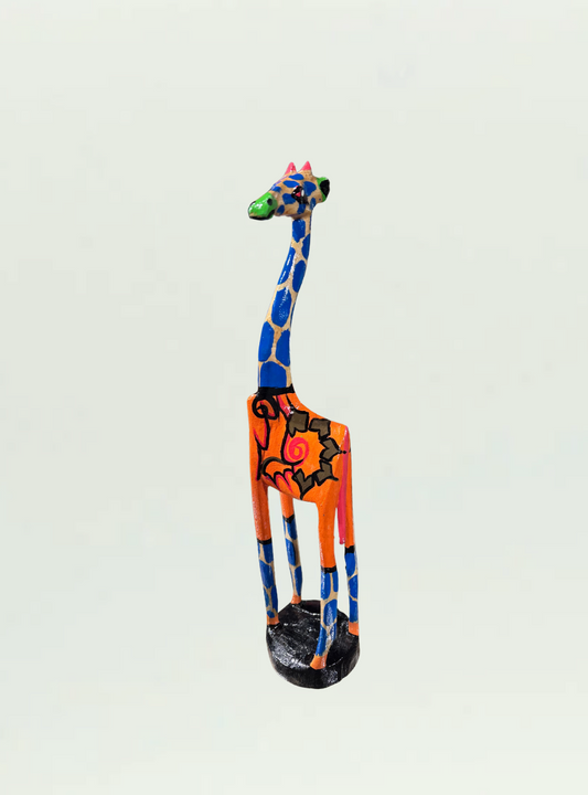 Painted Wood Giraffe
