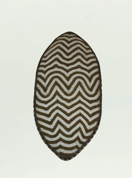 Gold and White Checkered Shield