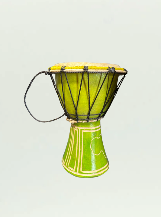 Green Djembe Drum 20cm
