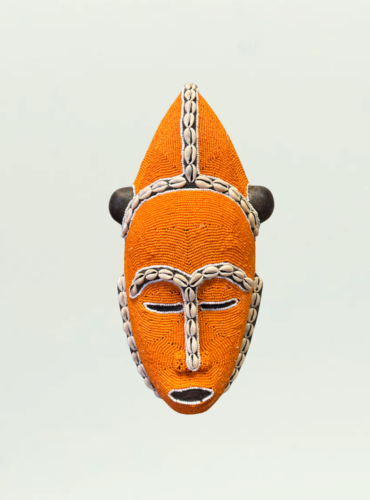 Orange Beaded Mask