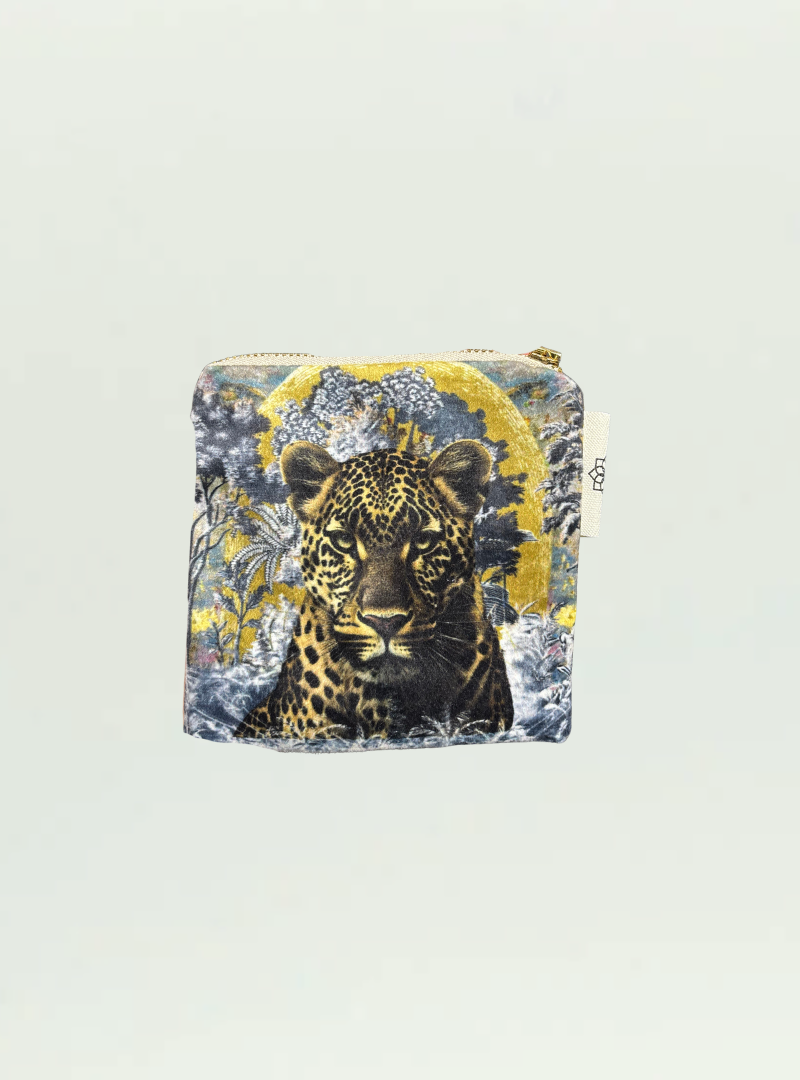Leopard Small Zip Bag