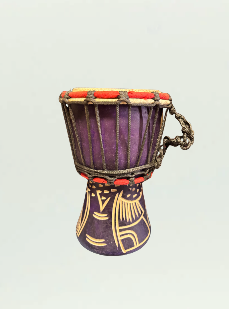 Purple Djembe Drum 6inch