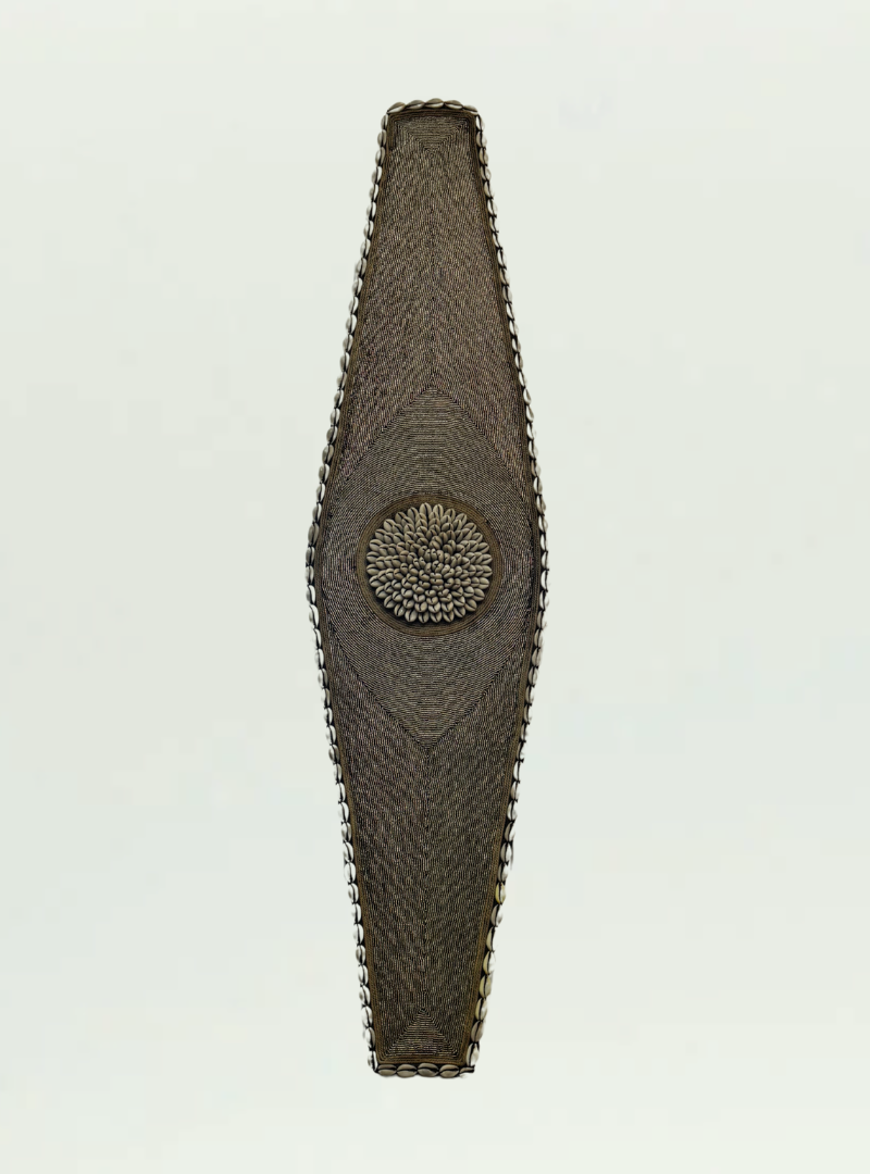 Gold Beaded Long Shield
