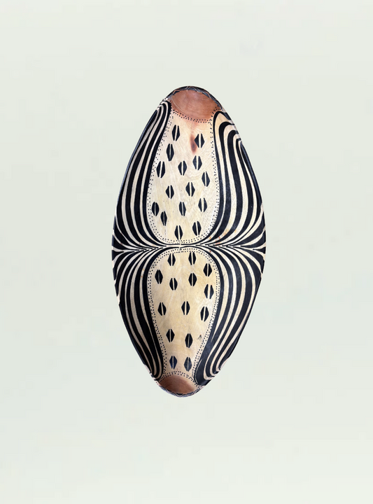 Painted Oval Bowl