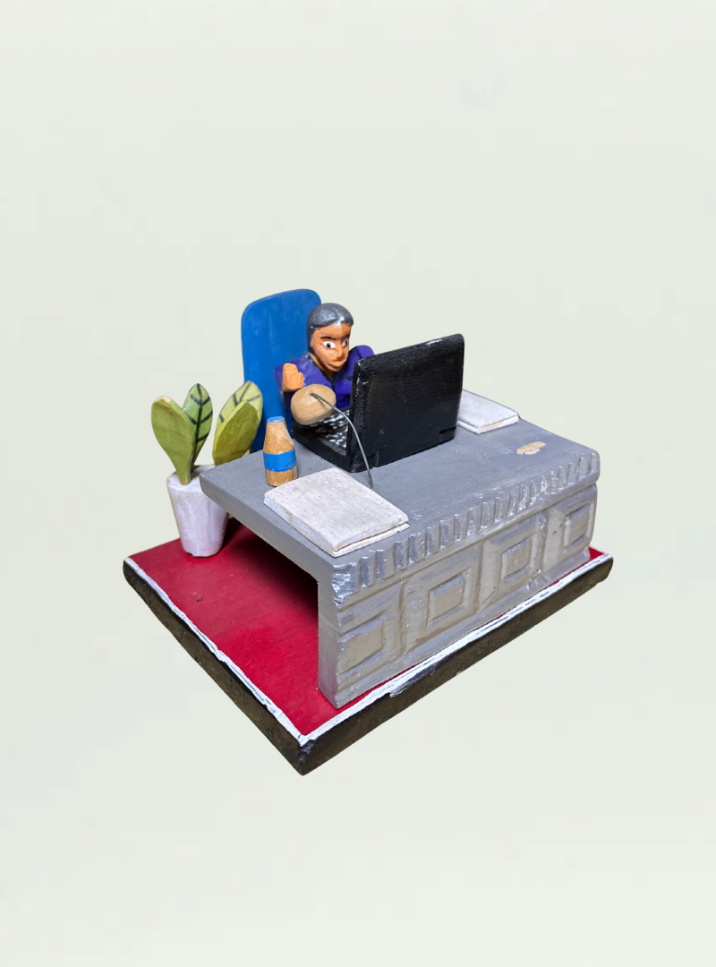 Architect Wooden Figure