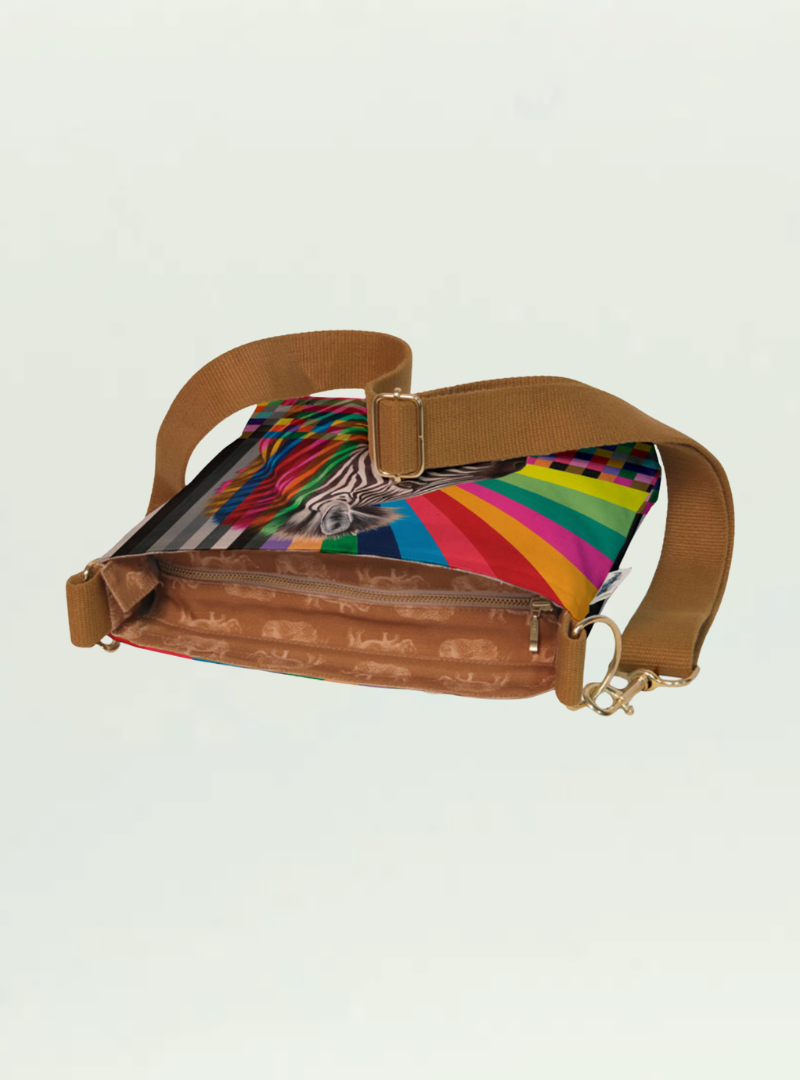 Zebra in Colour Sling Bag