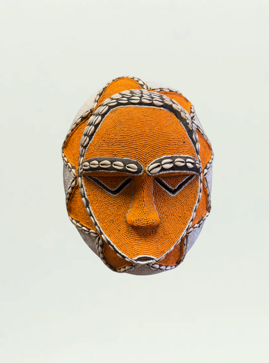 Punu Beaded Shell Head Mask