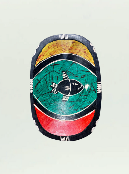 Wooden Painted Bowl