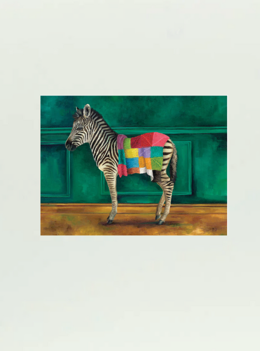 Zebra Warrior Stretch Canvas