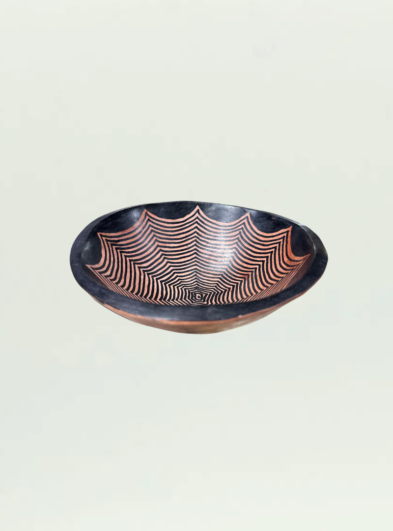 Round Painted Bowl