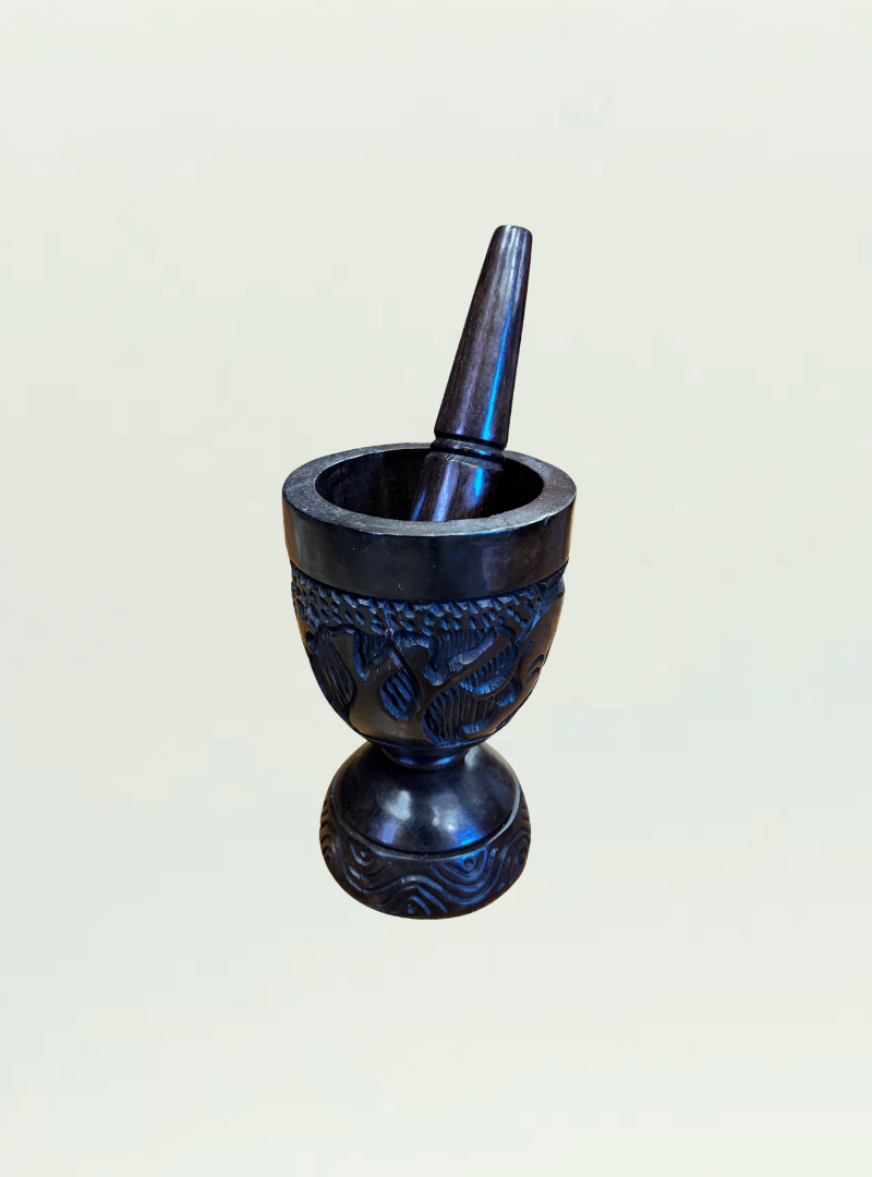 Wood Mortar and Pestle