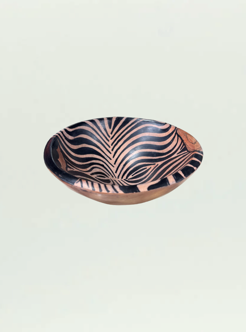 Round Painted Bowl