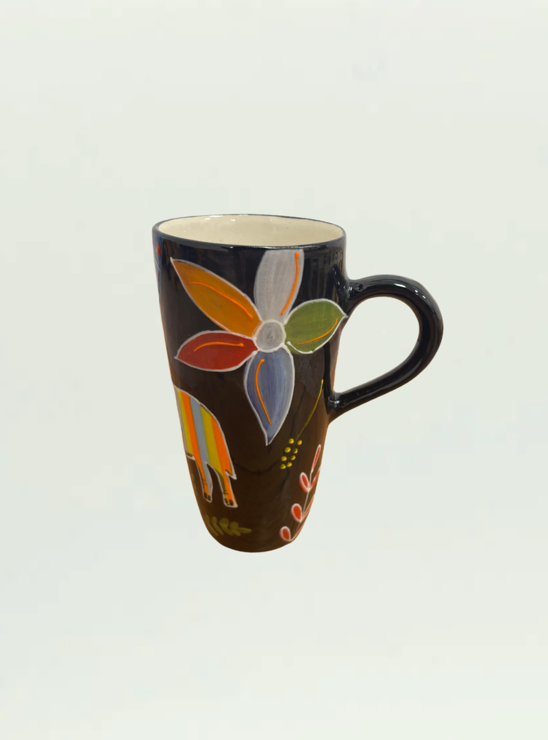 Tall Imibala Rhino Black Cup