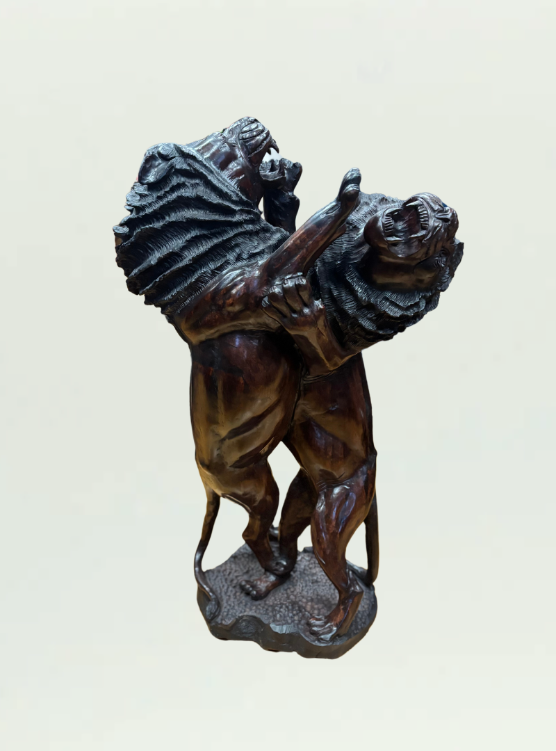 Lions Iron Wood