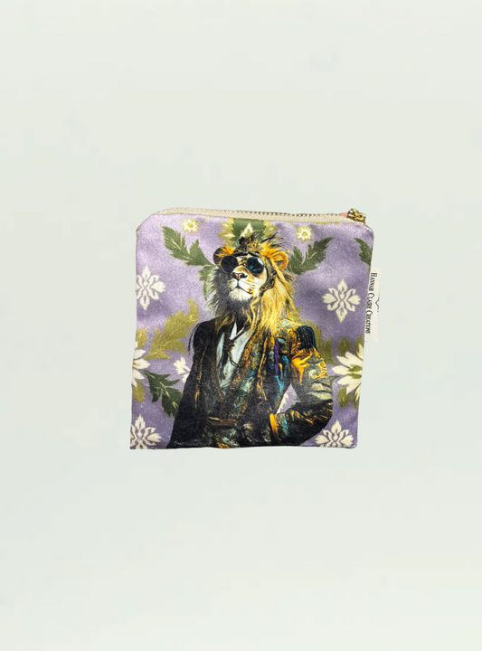 Lion Small Zip Bag