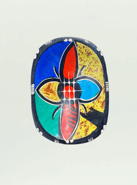 Wood Painted Bowl