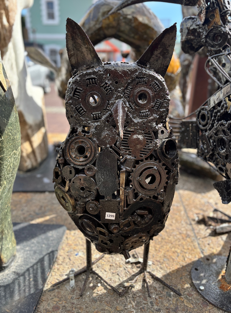 Recycled Metal Owl