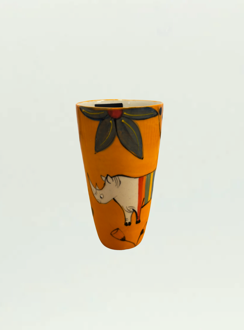 Tall Imibala Rhino Orange Cup