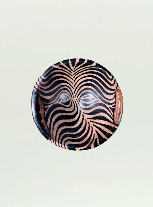Round Painted Bowl