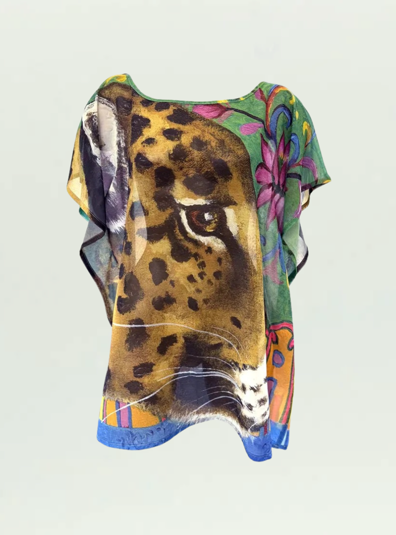 Leopard Ornament Butterfly Top