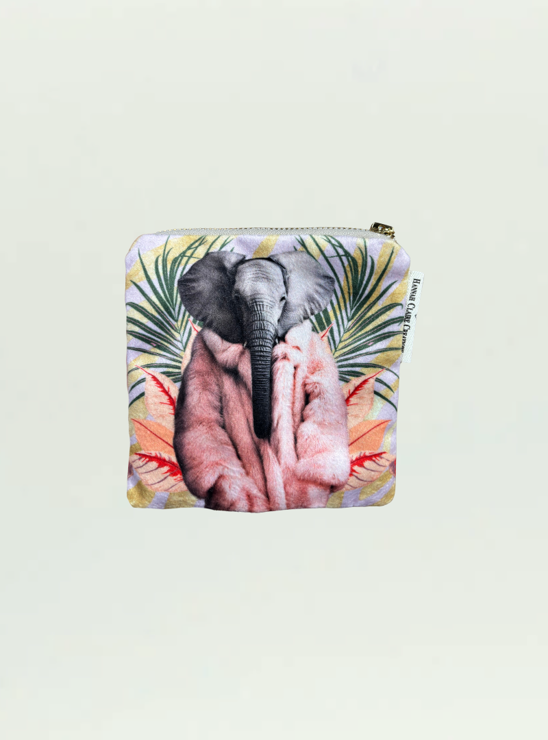 Elephant Small Zip Bag