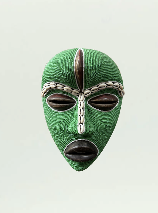 Green Beaded Mask