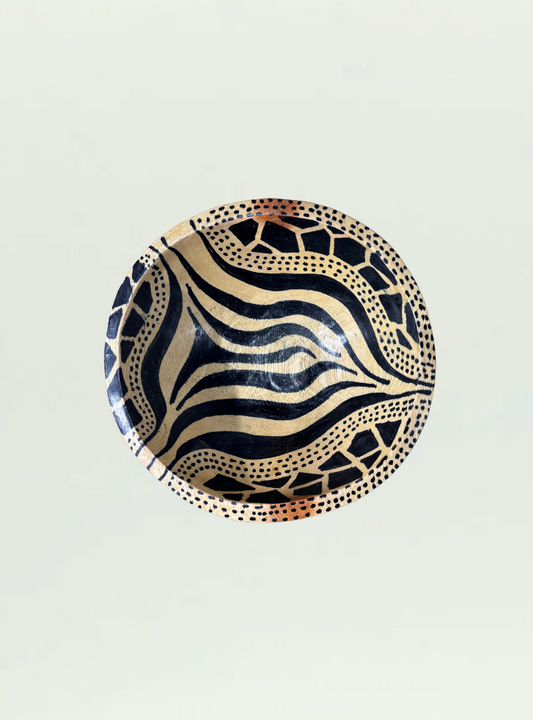 Round Painted Bowl