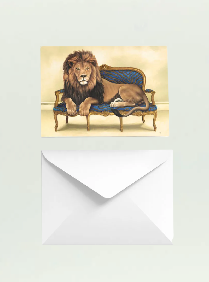 Lion at Leisure Single Card