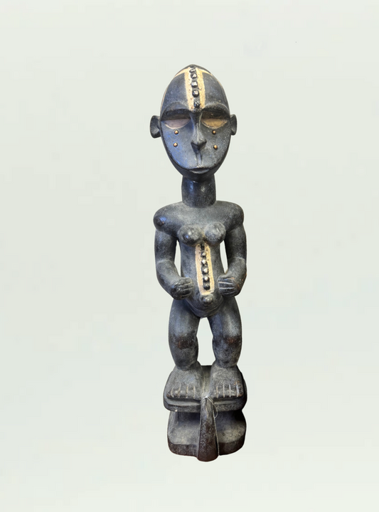 Black and Gold Wood Figure