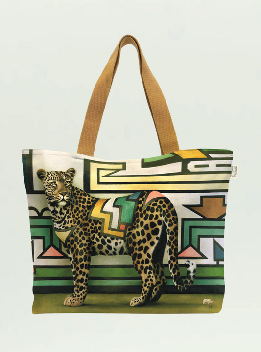 Ndebele Leopard Canvas Bag