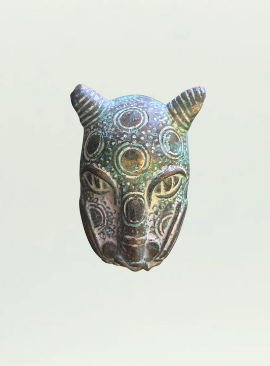 Bronze Leopard Head