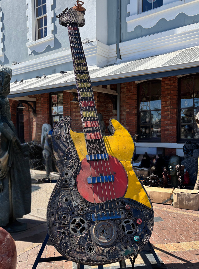 Recycled Metal Guitar