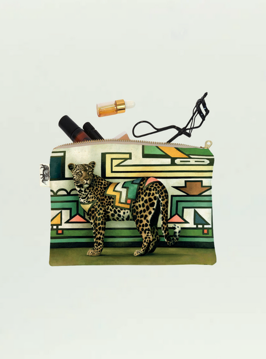 Ndebele Leopard Small Zip Bag
