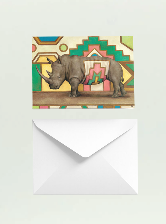 Ndebele Rhino Single Card