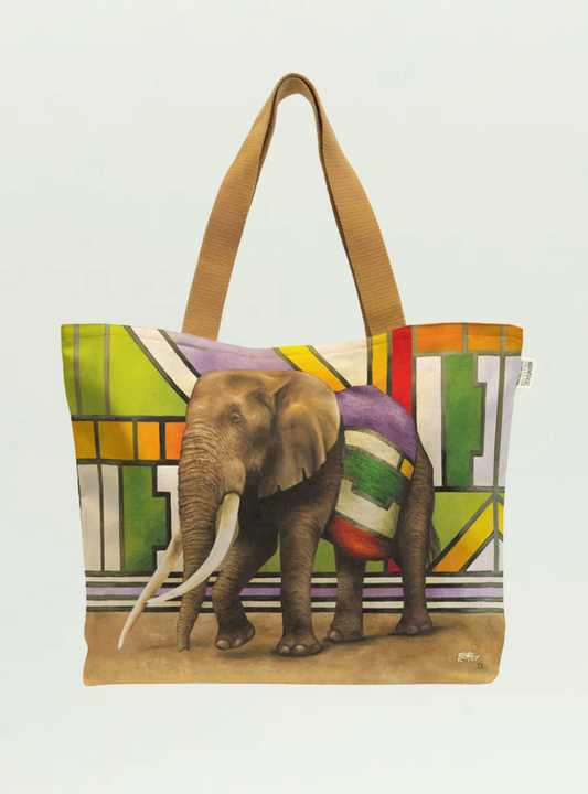 Ndebele Elephant Canvas Bag