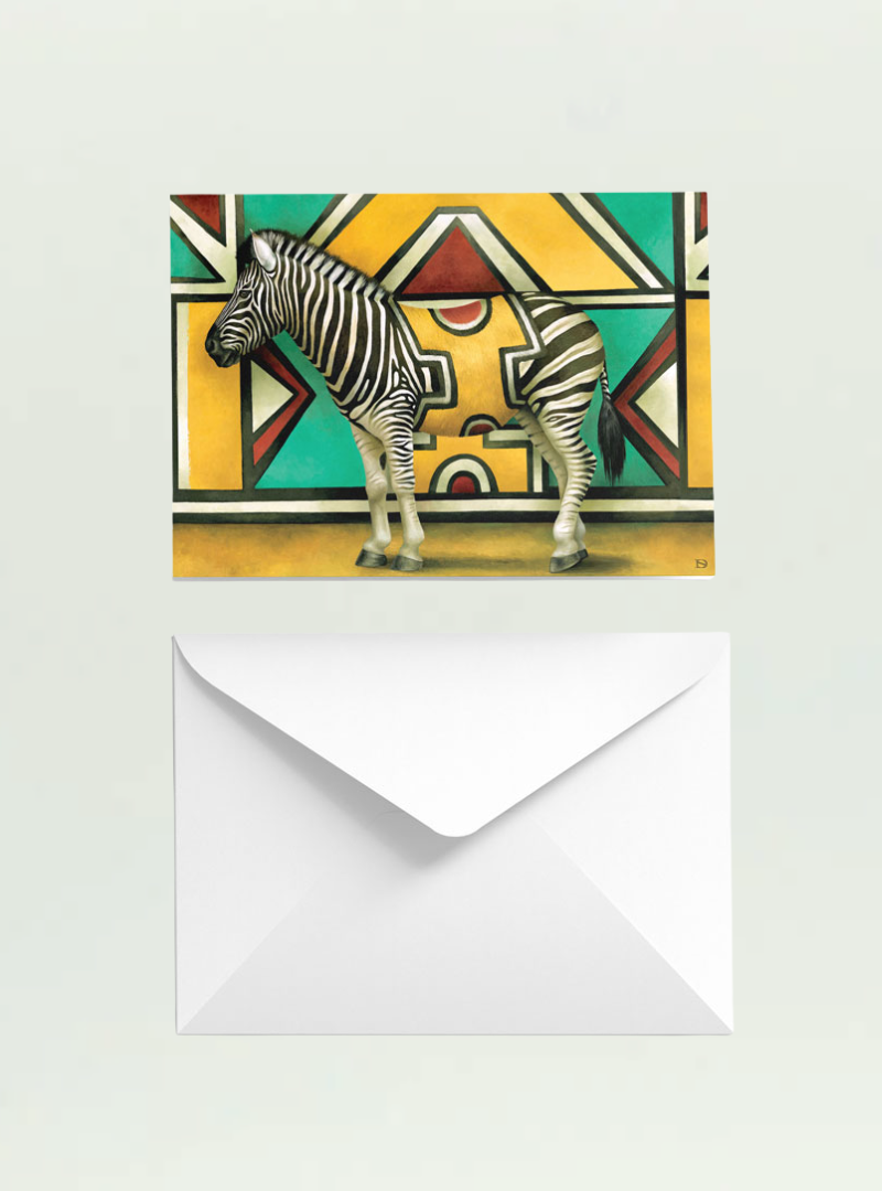 Ndebele Zebra Single Card