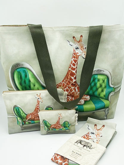 Whimsical Collection Giraffe Canvas Bag