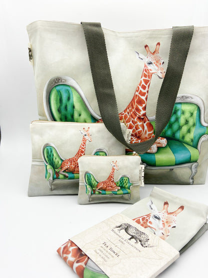 Whimsical Collection Giraffe Canvas Bag