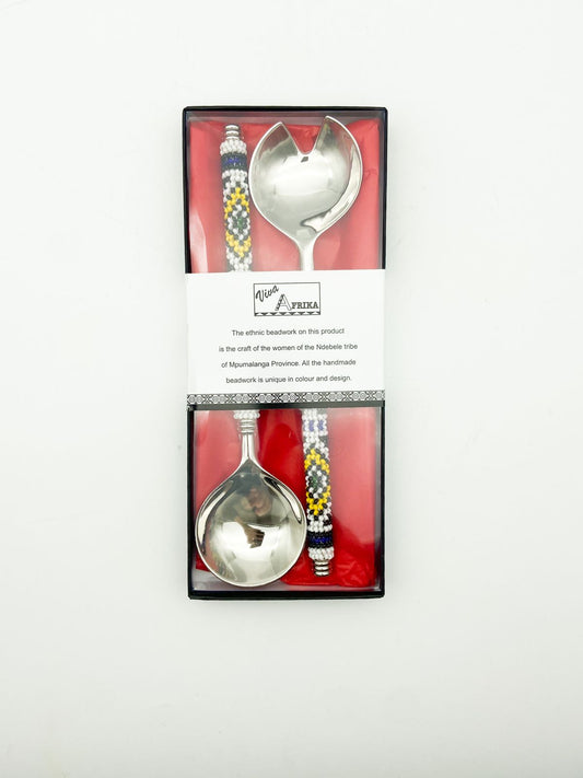 Viva Afrika Beaded Salad Server