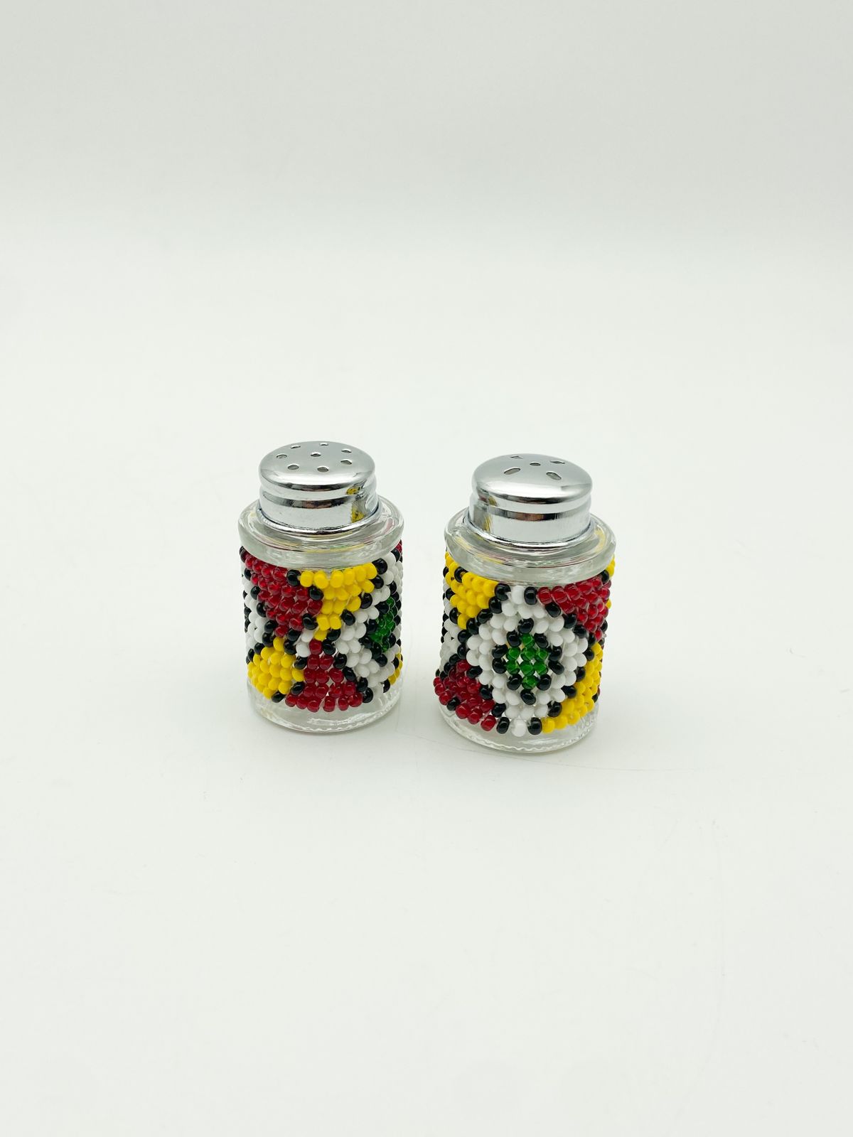 African Beaded Salt & Pepper Set