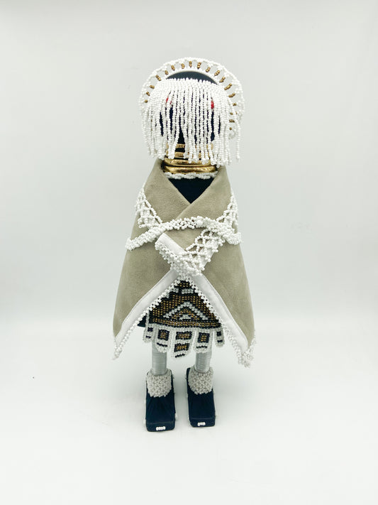 African Bride Doll Beige/White